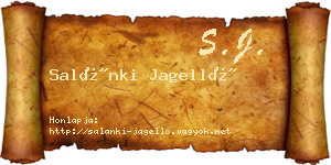 Salánki Jagelló névjegykártya